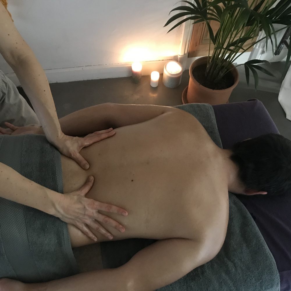 Massage du bas du dos